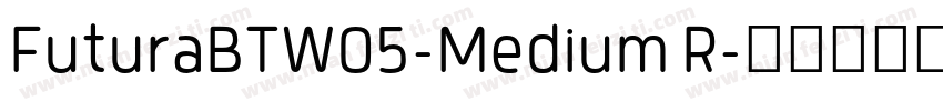 FuturaBTW05-Medium R字体转换